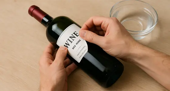 how to remove wine bottle labels cover.webp